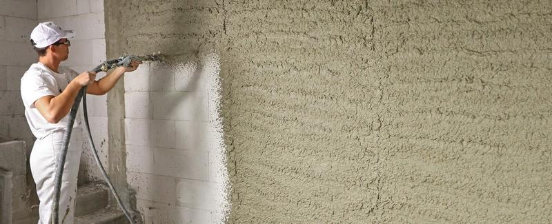 Wybór tynków do natrysku