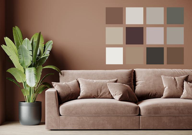 Monochromatyczne odcienie w małych pomieszczeniach