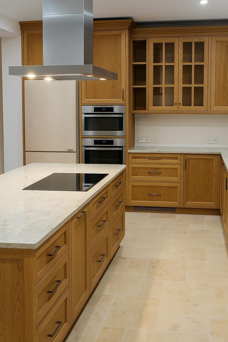 Kuchnia z dębu naturalnego