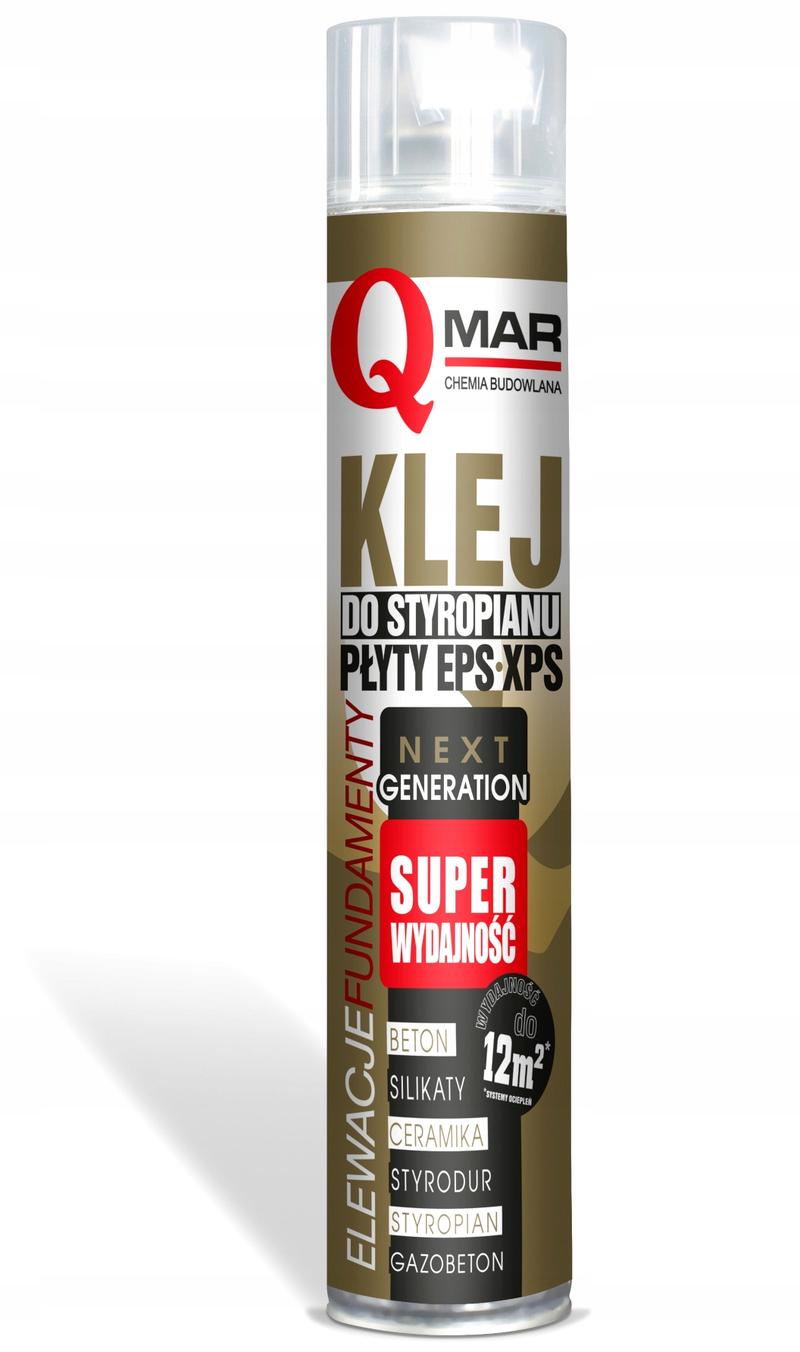 Narzędzia i materiały do klejenia styropianu