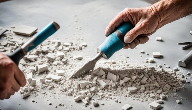 Przygotowanie przestrzeni do skuwania tynku