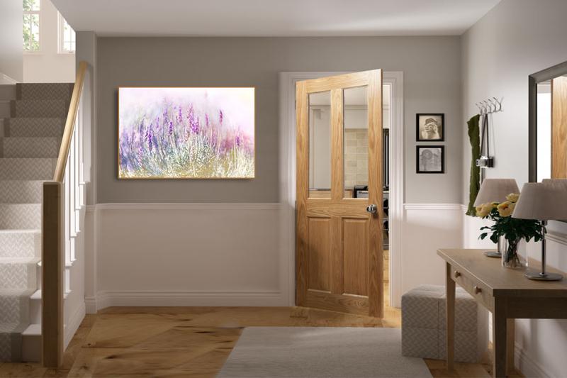 Kolory i faktury w przedpokoju