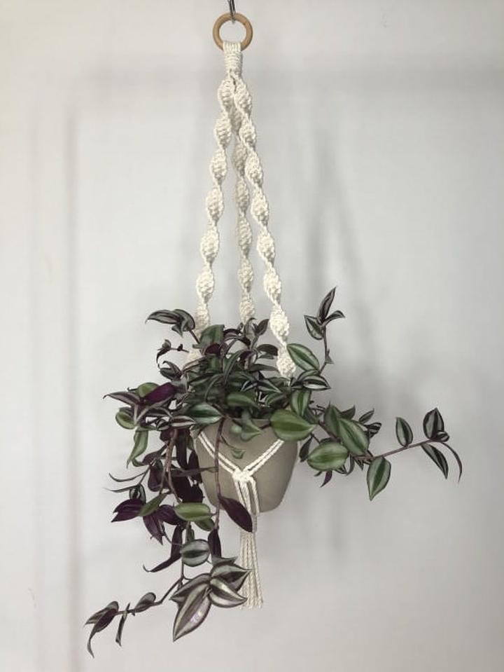 Kwietnik ze sznurka DIY