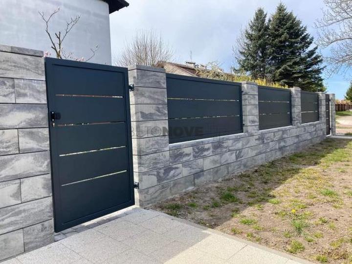 Nowoczesne ogrodzenia z bloczków Joniec: odkryj Roma Horizon Marengo