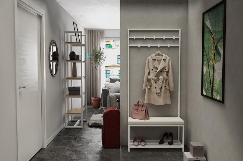 Aranżacja małego przedpokoju